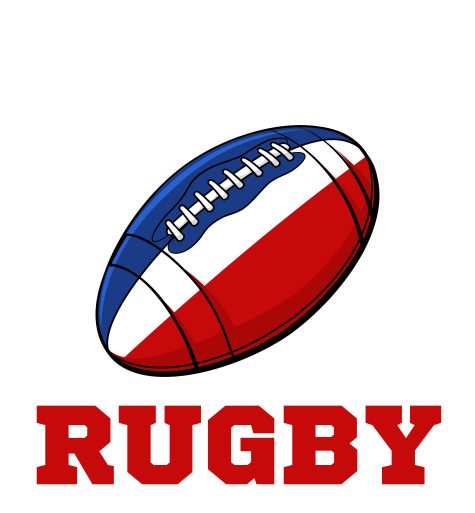 France Rugby Ball Hoody (Blue)